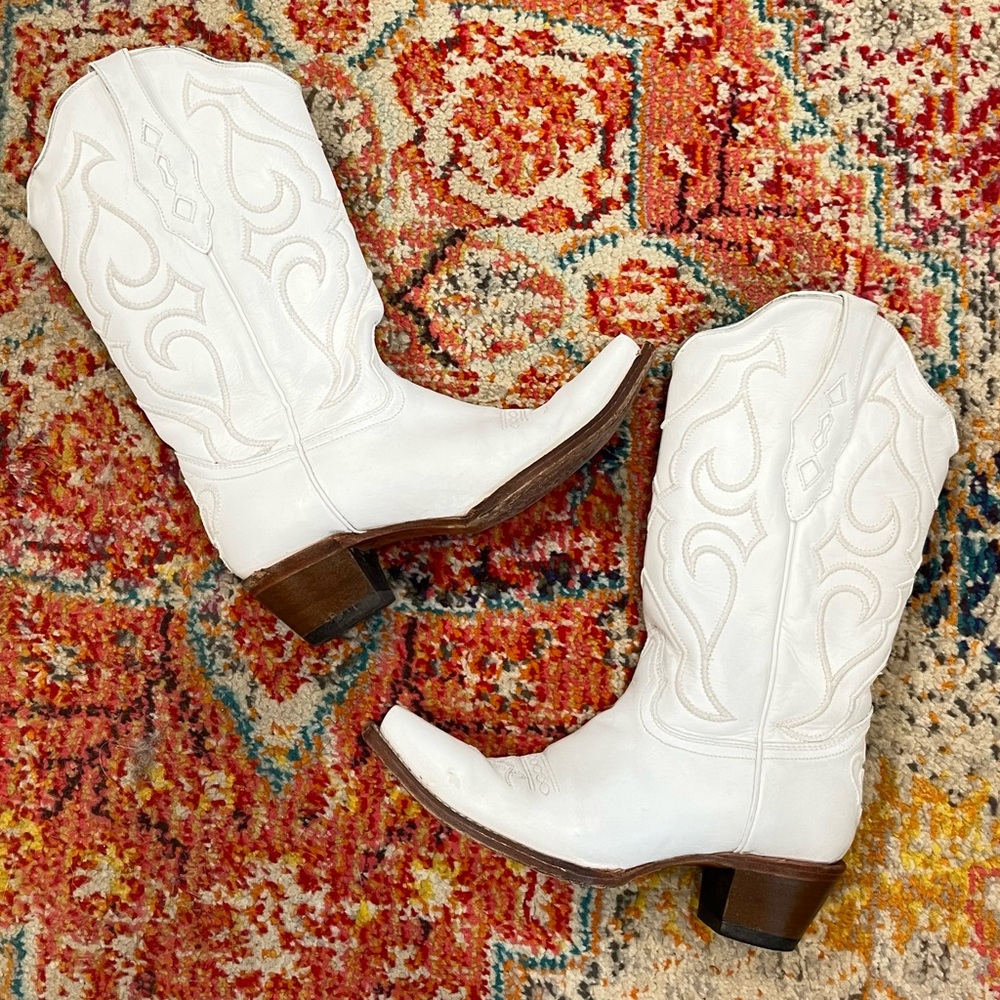 Corral White Boots